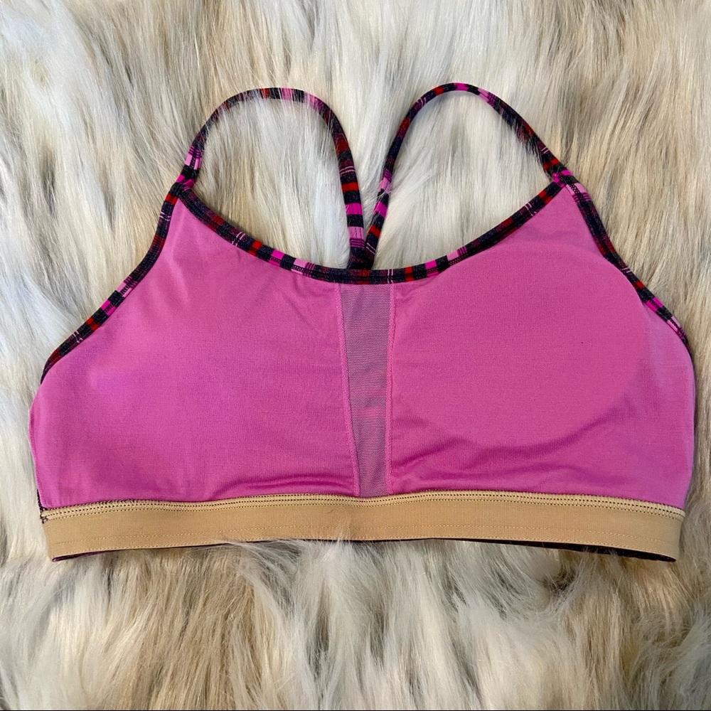 Lululemon Athletica Purple Striped Racerback Sports Bra - Picture 4 of 6